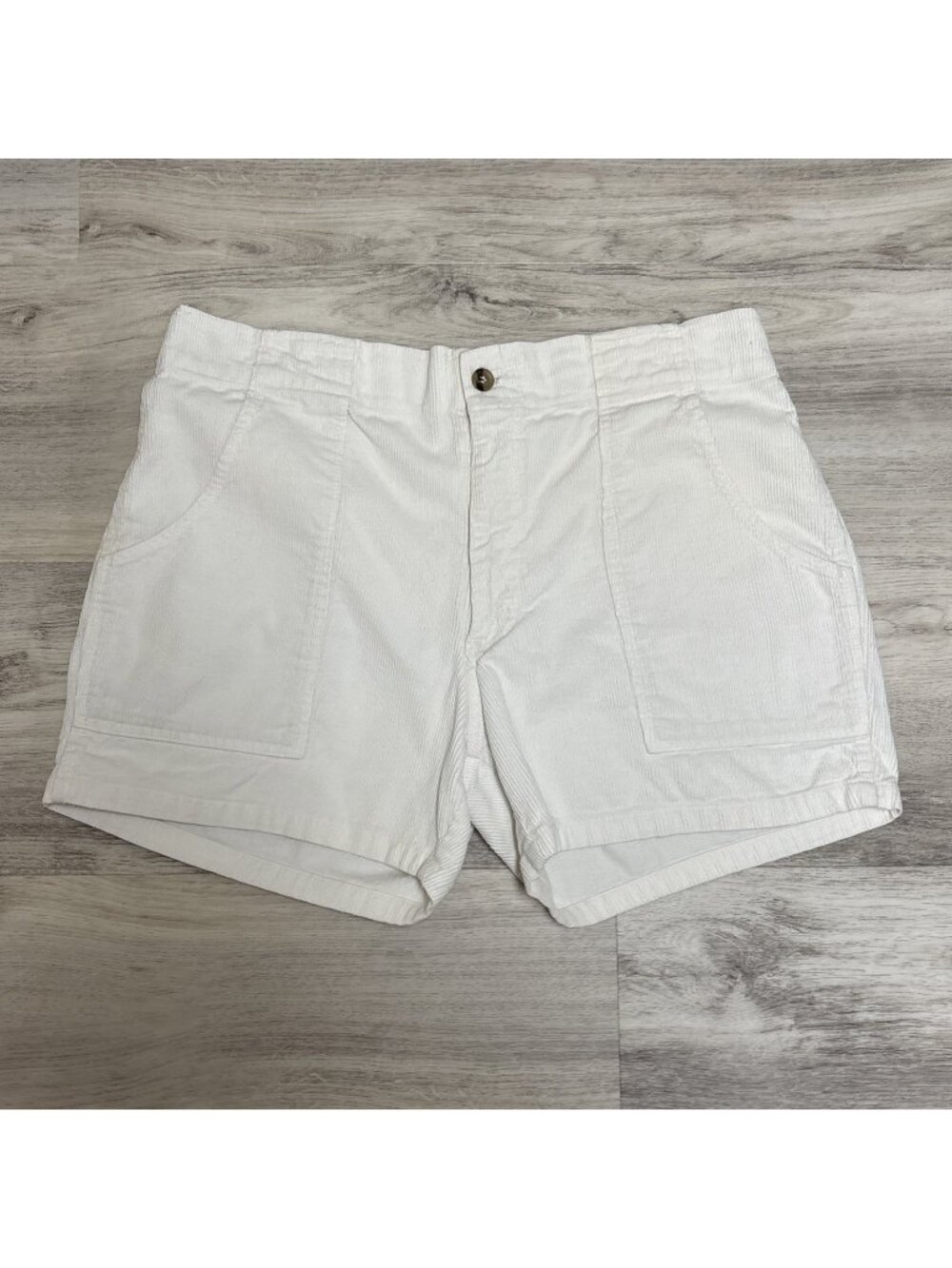 Vintage Weeds Corduroy Shorts Mens 36 Cream Retro Surf Skate Cotton